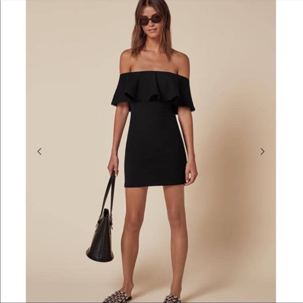 Reformation black dress